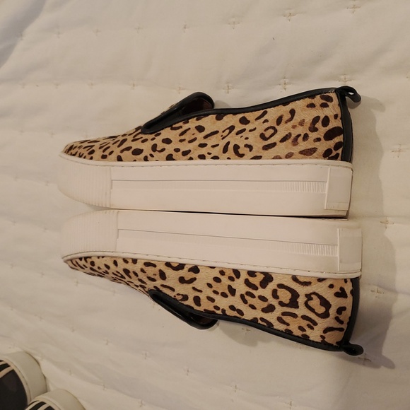 Leopard Print Halogen Habaylee Calf Hair Platform Slip On Sneaker 8 1/2 - Picture 4 of 7